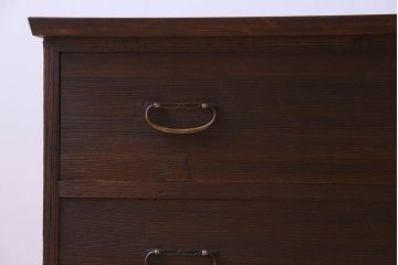 レトロ家具　昭和レトロ　和の趣溢れる時代箪笥ローボード(ローチェスト、サイドボード)