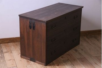 レトロ家具　昭和レトロ　和の趣溢れる時代箪笥ローボード(ローチェスト、サイドボード)