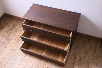 レトロ家具　昭和レトロ　和の趣溢れる時代箪笥ローボード(ローチェスト、サイドボード)