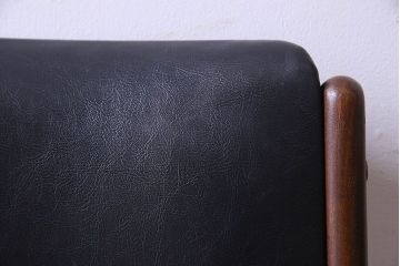 【K様ご成約済み】北欧家具　チーク材　シックなカラーのクッションチェア(ダイニングチェア、椅子)