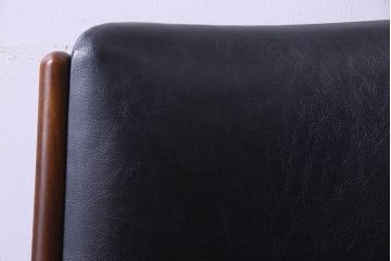 【K様ご成約済み】北欧家具　チーク材　シックなカラーのクッションチェア(ダイニングチェア、椅子)(1)