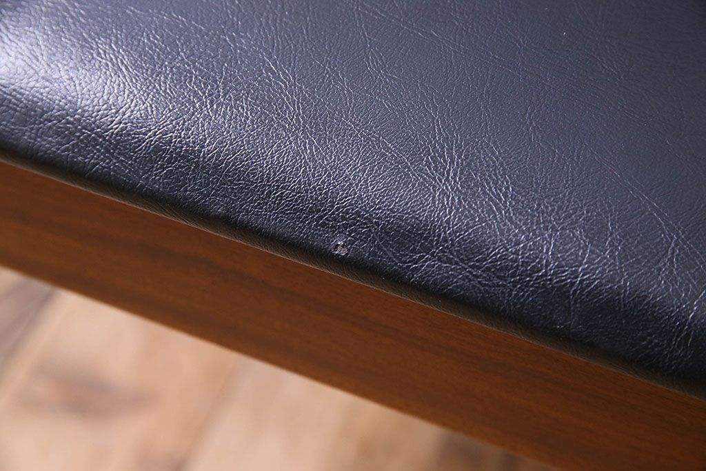 【K様ご成約済み】北欧家具　チーク材　シックなカラーのクッションチェア(ダイニングチェア、椅子)(1)