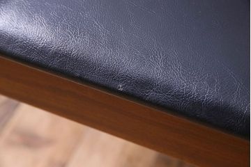 【K様ご成約済み】北欧家具　チーク材　シックなカラーのクッションチェア(ダイニングチェア、椅子)(1)