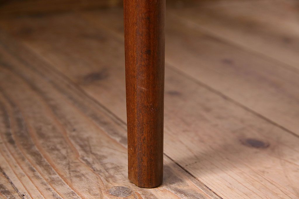 【K様ご成約済み】北欧家具　チーク材　シックなカラーのクッションチェア(ダイニングチェア、椅子)(1)