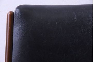 【K様ご成約済み】北欧家具　チーク材　シックなカラーのクッションチェア(ダイニングチェア、椅子)(2)