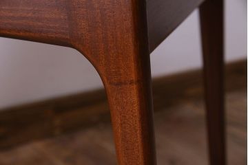 北欧家具　チーク材　シックなカラーのクッションチェア(ダイニングチェア、椅子)(3)