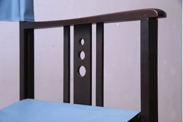 アンティーク家具　和モダン　日本楽器・山葉(ヤマハ)文化椅子　折り畳み式ロッキングチェア(椅子)