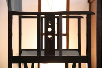 アンティーク家具　和モダン　日本楽器・山葉(ヤマハ)文化椅子　折り畳み式ロッキングチェア(椅子)(1)