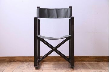 アンティーク家具　和モダン　日本楽器・山葉(ヤマハ)文化椅子　折り畳み式ロッキングチェア(椅子)(1)