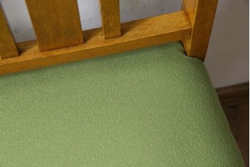 レトロ家具　昭和レトロ　ナラ材　明るい色味が素敵なチェア(椅子、ダイニングチェア)