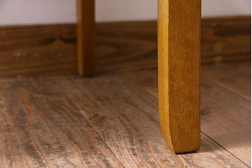 レトロ家具　昭和レトロ　ナラ材　明るい色味が素敵なチェア(椅子、ダイニングチェア)