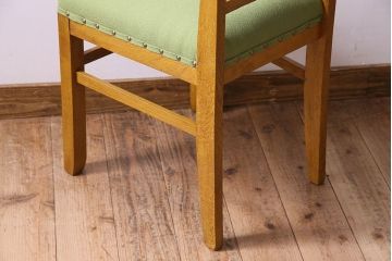 レトロ家具　昭和レトロ　ナラ材　明るい色味が素敵なチェア(椅子、ダイニングチェア)