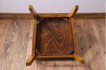 レトロ家具　昭和レトロ　ナラ材　明るい色味が素敵なチェア(椅子、ダイニングチェア)