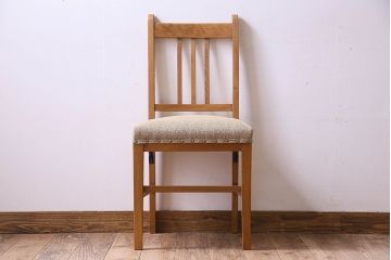 レトロ家具　昭和レトロ　ナラ材　落ち着いた色味が素敵なチェア(椅子、ダイニングチェア)
