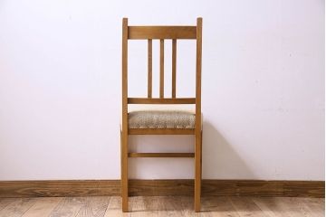 レトロ家具　昭和レトロ　ナラ材　落ち着いた色味が素敵なチェア(椅子、ダイニングチェア)