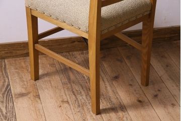 レトロ家具　昭和レトロ　ナラ材　落ち着いた色味が素敵なチェア(椅子、ダイニングチェア)