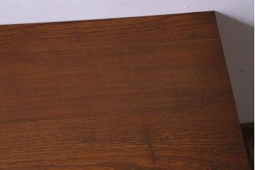 レトロ家具　昭和レトロ　薄型　古い栓材で作られた片袖机(ワークデスク、在宅ワーク、在宅用、学習机)