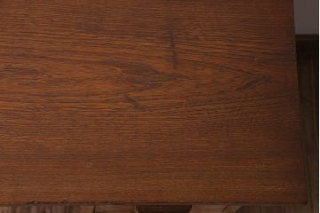 レトロ家具　昭和レトロ　薄型　古い栓材で作られた片袖机(ワークデスク、在宅ワーク、在宅用、学習机)