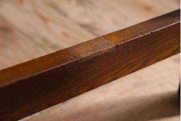 レトロ家具　昭和レトロ　薄型　古い栓材で作られた片袖机(ワークデスク、在宅ワーク、在宅用、学習机)