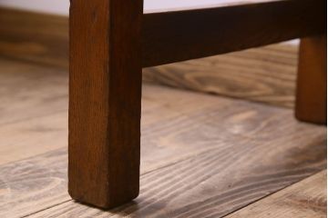 レトロ家具　昭和レトロ　薄型　古い栓材で作られた片袖机(ワークデスク、在宅ワーク、在宅用、学習机)