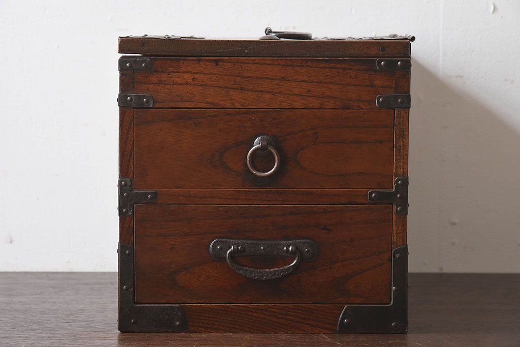 硯箱　欅　骨董 公式】アンティーク家具ラフジュ工房商品詳細ページアンティーク