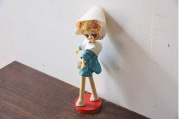 アンティーク雑貨　昭和レトロ　可愛らしいポーズ人形(文化人形)