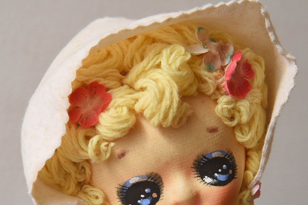 アンティーク雑貨　昭和レトロ　可愛らしいポーズ人形(文化人形)