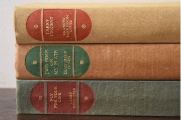 アンティーク雑貨　イギリスアンティーク　書斎のディスプレイにおすすめな本(洋書、古書、英字本)3冊セット