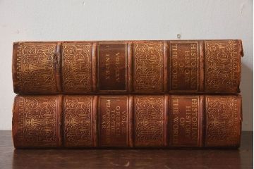 アンティーク雑貨　イギリスアンティーク　The Historians' History of the World　本(洋書、古書、英字本)2冊セット