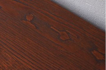 アンティーク家具　和製アンティーク　前面欅材　結霜ガラス入り!サイドボード(収納箪笥、収納棚、ローボード)