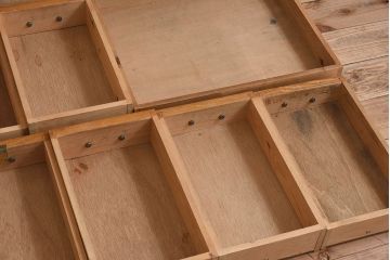 アンティーク家具　高級品　タモ材製の上質な両袖机(文机、在宅ワーク、在宅用デスク、作業台)
