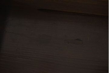 アンティーク家具　大正ロマン　気泡ガラス入り!古いナラ材製の本箱(収納棚、飾り棚、食器棚、ブックケース)