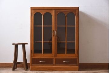 レトロ家具　昭和レトロ　本箱(収納棚、飾り棚、食器棚、ブックケース)