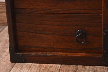 アンティーク家具　和製アンティーク　総桐材　上質な作りの小箪笥(手元箪笥、小引き出し、小物収納箱、桐箪笥、桐たんす)