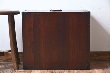 アンティーク家具　和製アンティーク　総桐材　上質な作りの小箪笥(手元箪笥、小引き出し、小物収納箱、桐箪笥、桐たんす)