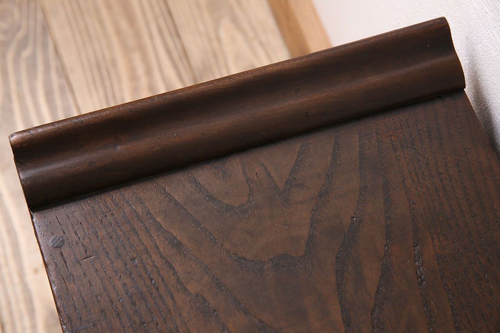 アンティーク家具　古民具・骨董　珍しいシャッター扉(蛇腹扉)式の置き床(収納棚、ローボード)