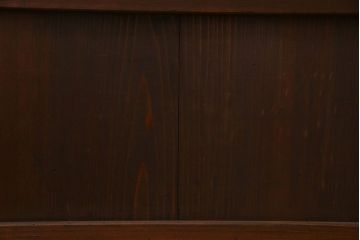 古民具・骨董　すりガラス・クリアガラス入り　古い木のアンティーク格子戸4枚セット