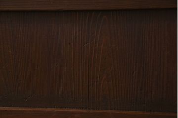 古民具・骨董　すりガラス・クリアガラス入り　古い木のアンティーク格子戸4枚セット