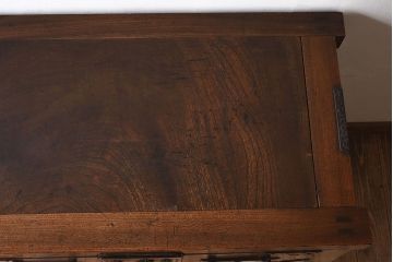 アンティーク家具　古民具・骨董　最上級品　総欅材製の越後帳場箪笥(銭戸棚、収納箪笥)