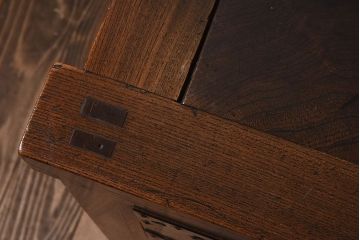 アンティーク家具　古民具・骨董　最上級品　総欅材製の越後帳場箪笥(銭戸棚、収納箪笥)