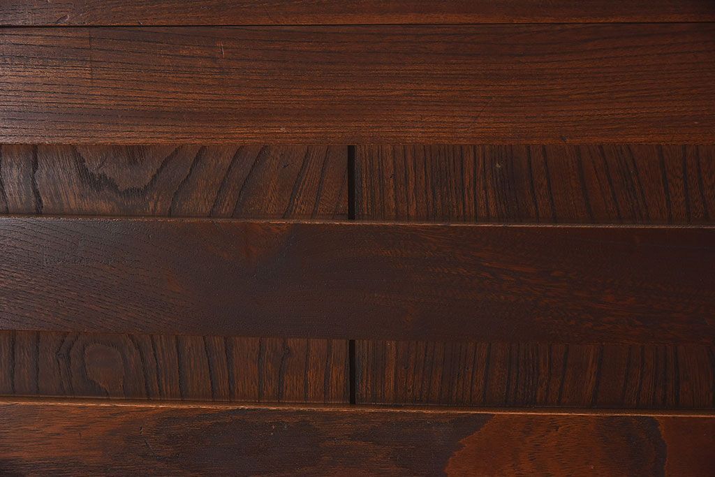 アンティーク家具　古民具・骨董　最上級品　総欅材製の越後帳場箪笥(銭戸棚、収納箪笥)