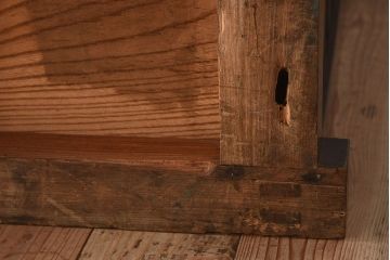 アンティーク家具　古民具・骨董　最上級品　総欅材製の越後帳場箪笥(銭戸棚、収納箪笥)