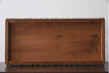 アンティーク雑貨　昭和レトロ　ナラ材　シンプルな本立て(1)