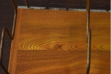 アンティーク雑貨　昭和レトロ　古い栓材製の本立て(1)