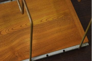 アンティーク雑貨　昭和レトロ　古い栓材製の本立て(1)