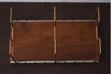 アンティーク雑貨　昭和レトロ　古い栓材製の本立て(2)