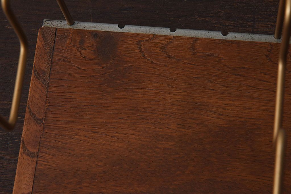 アンティーク雑貨　昭和レトロ　古い栓材製の本立て(2)