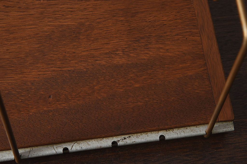 アンティーク雑貨　昭和レトロ　古い栓材製の本立て(2)