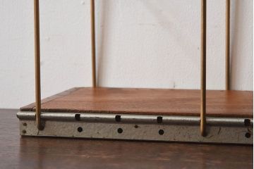 アンティーク雑貨　昭和レトロ　古い栓材製の本立て(2)