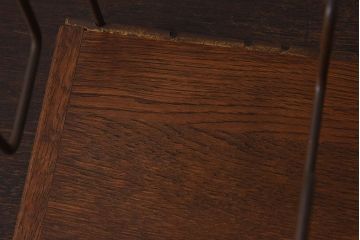 アンティーク雑貨　昭和レトロ　古い栓材製の本立て(3)